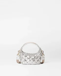 MZ Wallace Crossbody|Metro|Micro Hobo IceMultiSequin