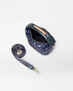 MZ Wallace Crossbody|Micro Hobo SapphireSequin