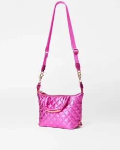 MZ Wallace Crossbody|Micro Sutton HotPinkMetallicLeather