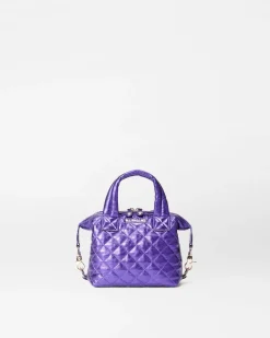 MZ Wallace Crossbody|Micro Sutton PurpleMetallicLeather