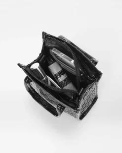 MZ Wallace Totes|Micro Woven Box Tote BlackLacquer