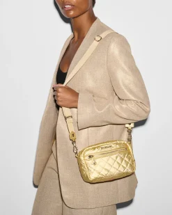 MZ Wallace Crosby|Crossbody|Mini Crosby LightGoldPearlMetallic