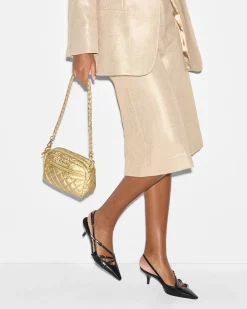 MZ Wallace Crosby|Crossbody|Mini Crosby LightGoldPearlMetallic