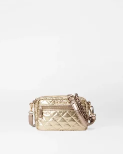 MZ Wallace Crosby|Crossbody|Mini Crosby AntiqueGoldMetallic