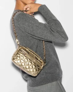 MZ Wallace Crosby|Crossbody|Mini Crosby AntiqueGoldMetallic