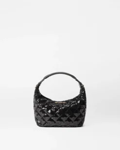 MZ Wallace Crossbody|Mini Hobo BlackSequin