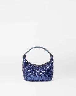 MZ Wallace Crossbody|Mini Hobo SapphireSequin