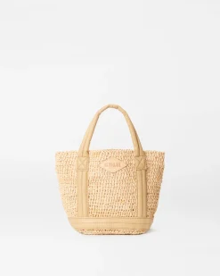 MZ Wallace Raffia|Totes|Mini Raffia Tote Raffia/Camel