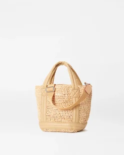 MZ Wallace Raffia|Totes|Mini Raffia Tote Raffia/Camel