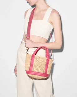 MZ Wallace Raffia|Totes|Mini Raffia Tote