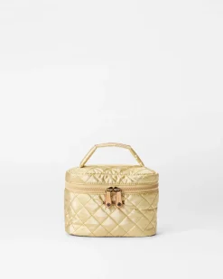 MZ Wallace Metro|Accessories|Mini Vanity Case LightGoldPearlMetallic