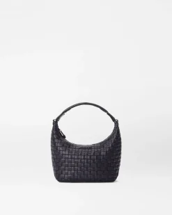 MZ Wallace Crossbody|Mini Woven Hobo Black