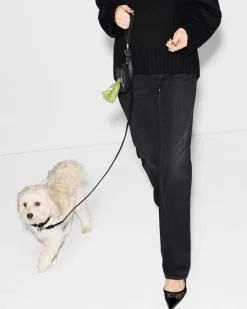 MZ Wallace Accessories|MZW Dog Leash BlackLeather