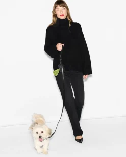 MZ Wallace Accessories|MZW Dog Leash BlackLeather