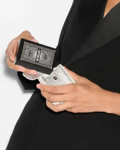 MZ Wallace Accessories|MZW Playing Card Set SilverMetallicLeather