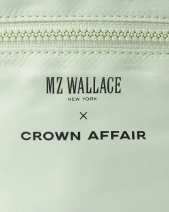 MZ Wallace Metro|Travel|MZW X Crown Affair Large Vanity Set Black/Mint