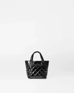 MZ Wallace Metro|Totes|Petite Metro Tote Deluxe BlackLacquer