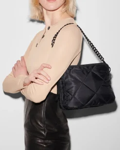 MZ Wallace Madison|Crossbody|Quilted Madison Crossbody BlackRec