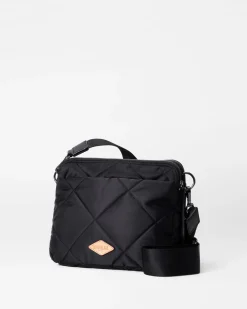 MZ Wallace Madison|Crossbody|Quilted Madison Crossbody BlackRec