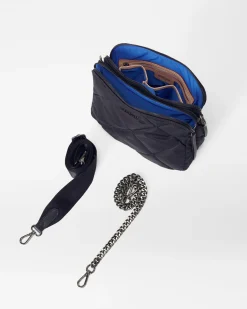 MZ Wallace Madison|Crossbody|Quilted Madison Crossbody BlackRec