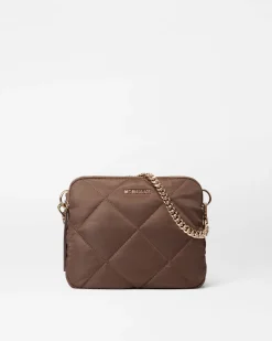 MZ Wallace Crossbody|Madison|Quilted Madison Crossbody Walnut