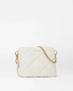 MZ Wallace Madison|Crossbody|Quilted Madison Crossbody Sandshell