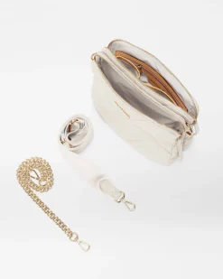 MZ Wallace Madison|Crossbody|Quilted Madison Crossbody Sandshell