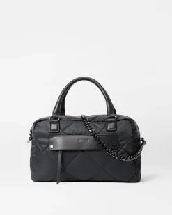 MZ Wallace Madison|Shoulders|Quilted Madison Satchel BlackRec