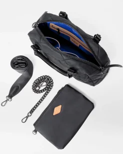MZ Wallace Madison|Shoulders|Quilted Madison Satchel BlackRec