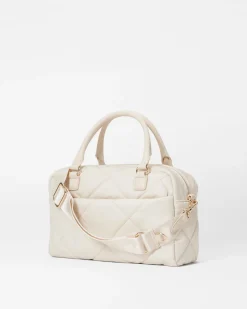 MZ Wallace Madison|Shoulders|Quilted Madison Satchel Sandshell