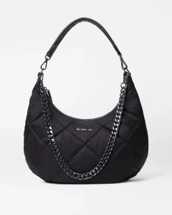 MZ Wallace Madison|Shoulders|Quilted Madison Shoulder Bag BlackRec