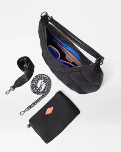 MZ Wallace Madison|Shoulders|Quilted Madison Shoulder Bag BlackRec