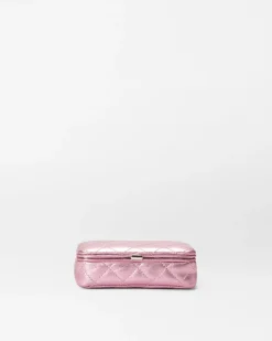 MZ Wallace Accessories|MZW Exclusives|Retro Frame Case RoseMetallicLeather