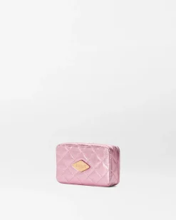 MZ Wallace Accessories|MZW Exclusives|Retro Frame Case RoseMetallicLeather