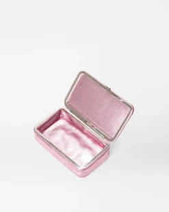 MZ Wallace Accessories|MZW Exclusives|Retro Frame Case RoseMetallicLeather