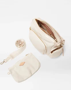 MZ Wallace Chelsea|Crossbody|Small Chelsea Crossbody Sandshell