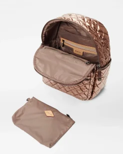 MZ Wallace Crosby|Backpacks|Small Crosby Backpack CopperMetallicLacquer