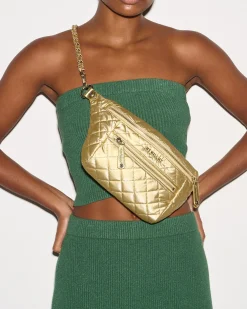 MZ Wallace Crosby|Belt Bags & Slings|Small Crosby Sling LightGoldPearlMetallic