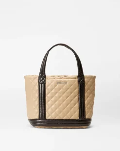 MZ Wallace Totes|MZW Exclusives|Small Empire Tote Black/CamelLeather