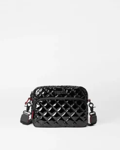 MZ Wallace Metro|Crossbody|Small Metro Camera Bag BlackLacquer