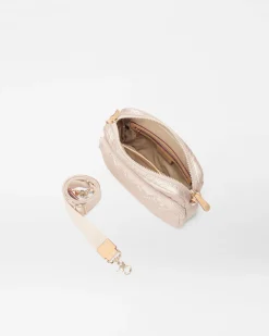 MZ Wallace Metro|Crossbody|Small Metro Camera Bag PaleRoseGoldMetallic