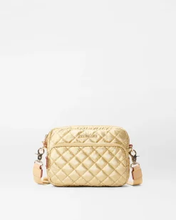 MZ Wallace Metro|Crossbody|Small Metro Camera Bag LightGoldPearlMetallic