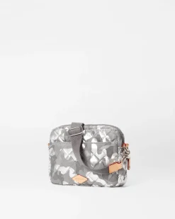 MZ Wallace Metro|Crossbody|Small Metro Camera Bag SilverMetallicCamo