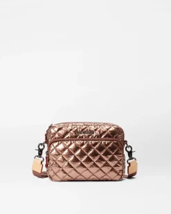 MZ Wallace Metro|Crossbody|Small Metro Camera Bag CopperMetallicLacquer