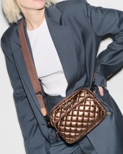 MZ Wallace Metro|Crossbody|Small Metro Camera Bag CopperMetallicLacquer