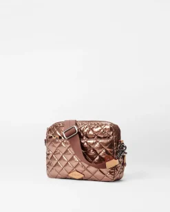 MZ Wallace Metro|Crossbody|Small Metro Camera Bag CopperMetallicLacquer