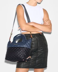 MZ Wallace Metro|Crossbody|Small Sutton Deluxe Black/NavyColorBlock