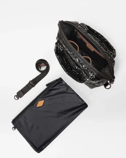 MZ Wallace Metro|Crossbody|Small Sutton Deluxe BlackLacquer