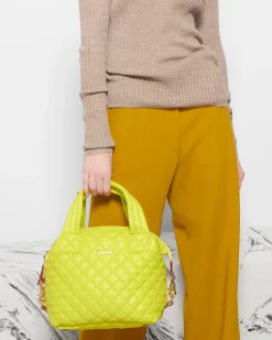 MZ Wallace Metro|Crossbody|Small Sutton Deluxe AcidYellowRec