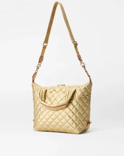 MZ Wallace Metro|Crossbody|Small Sutton Deluxe LightGoldPearlMetallic